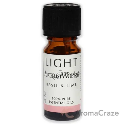 Picture of Light Essential Oil - Basil and Lime by Aromaworks for Unisex - 0.33 oz Oil