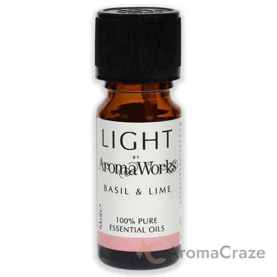 Picture of Light Essential Oil - Basil and Lime by Aromaworks for Unisex - 0.33 oz Oil