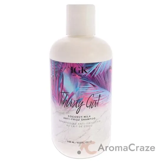 Picture of Thirsty Girl Coconut Milk Anti-Frizz Shampoo by IGK for Unisex - 8 oz Shampoo