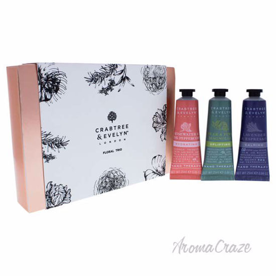 Floral Trio Hand Therapy by Crabtree and Evelyn for Women - 