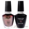 Picture of Match Makers Set - Brownie Points by Cuccio Colour for Women - 2 Pc 0.44oz Veneer Soak Of Gel Nail Polish, 0.43oz Colour Nail Polish