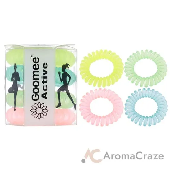 Picture of Active The Markless Hair Loop Set - Glow The Distance by Goomee for Women - 4 Pc Hair Tie