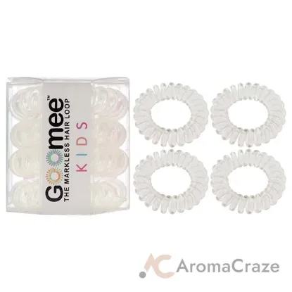 Picture of Kids The Markless Hair Loop Set - Glass Slipper by Goomee for Kids - 4 Pc Hair Tie