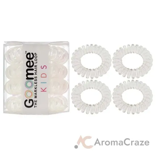 Picture of Kids The Markless Hair Loop Set - Glass Slipper by Goomee for Kids - 4 Pc Hair Tie