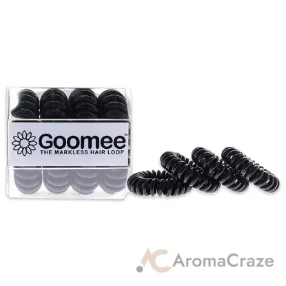 Picture of The Markless Hair Loop Set - Midnight Black by Goomee for Women - 4 Pc Hair Tie