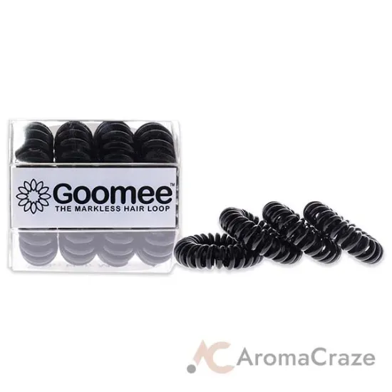 Picture of The Markless Hair Loop Set - Midnight Black by Goomee for Women - 4 Pc Hair Tie