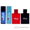 Picture of Fila Variety Set by Fila for Men - 4 Pc Mini Gift Set 0.25oz Fila EDT Spray, 0.25oz Fila Fresh EDT Spray, 0.25oz Fila Black EDT Spray, 0.25oz Fila Red EDT Spray