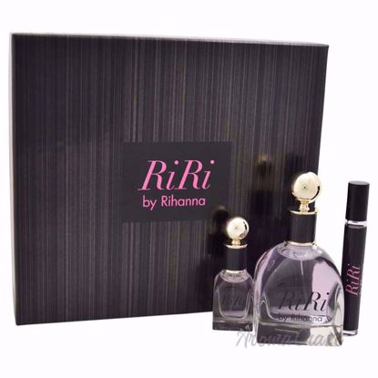 RiRi by Rihanna for Women - 3 Pc Gift Set 3.4oz EDP Spray, 0