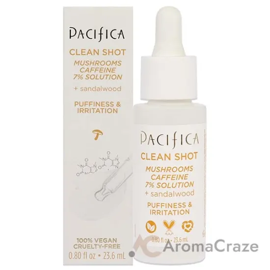Picture of Clean Shot Mushrooms and Caffeine 7 Percent by Pacifica for Unisex - 0.80 oz Serum