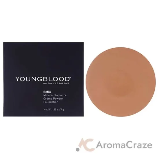 Picture of Mineral Radiance Creme Powder Foundation - Toffee by Youngblood for Women - 0.25 oz Foundation (Refill)