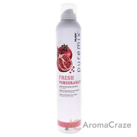 Picture of Puremix Fresh Pomegranate Color Protecting Hairspray by Rusk for Unisex - 10 oz Hair Spray