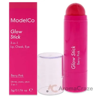 Picture of Glow Stick 3-In-1 - Berry Pink by ModelCo for Women - 0.176 oz Makeup