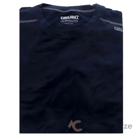 Picture of Bamboo Athletic Crew T-Shirt - Navy by Cariloha for Men - 1 Pc T-Shirt (M)