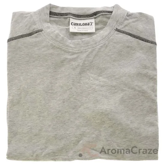 Picture of Bamboo Performance Crew T-Shirt - Light Heather Gray by Cariloha for Men - 1 Pc T-Shirt (S)
