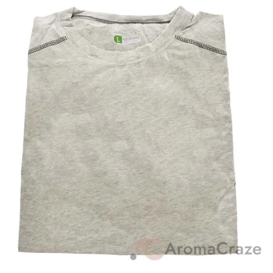 Picture of Bamboo Performance Crew T-Shirt - Light Heather Gray by Cariloha for Men - 1 Pc T-Shirt (L)