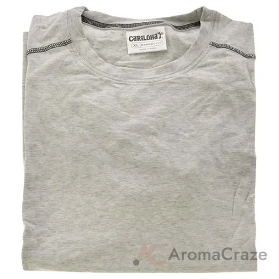 Picture of Bamboo Performance Crew T-Shirt - Light Heather Gray by Cariloha for Men - 1 Pc T-Shirt (XL)