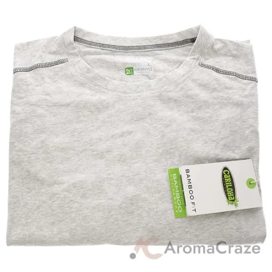 Picture of Bamboo Performance Crew T-Shirt - Light Heather Gray by Cariloha for Men - 1 Pc T-Shirt (2XL)