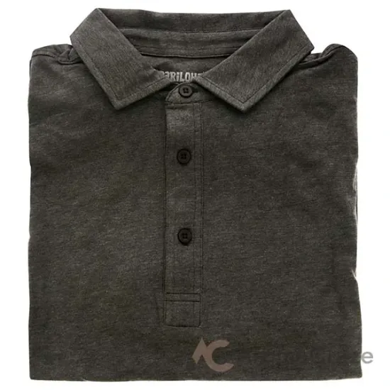 Picture of Bamboo Performance Jersey Polo T-Shirt - Carbon Heather by Cariloha for Men - 1 Pc T-Shirt (S)