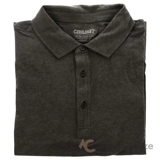 Picture of Bamboo Performance Jersey Polo T-Shirt - Carbon Heather by Cariloha for Men - 1 Pc T-Shirt (M)