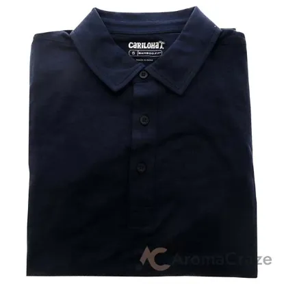 Picture of Bamboo Performance Jersey Polo T-Shirt - Navy by Cariloha for Men - 1 Pc T-Shirt (S)