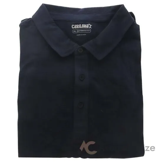 Picture of Bamboo Performance Jersey Polo T-Shirt - Navy by Cariloha for Men - 1 Pc T-Shirt (XL)