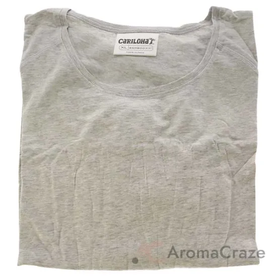 Picture of Bamboo Athletic Long-Sleeve T-Shirt - Light Heather Gray by Cariloha for Women - 1 Pc T-Shirt (XL)