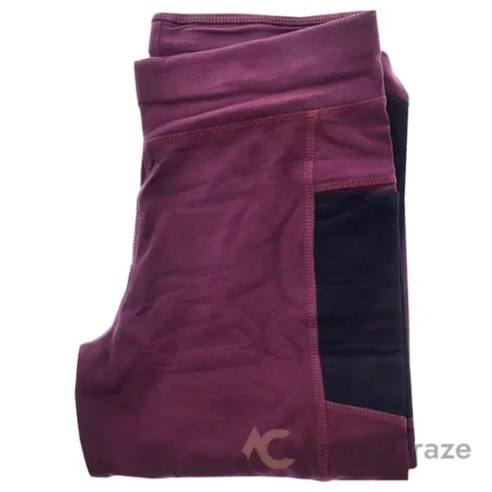 Picture of Bamboo Athletic Legging - Merlot by Cariloha for Women - 1 Pc Legging (S)
