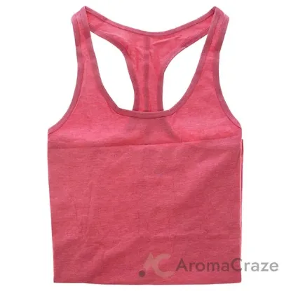 Picture of Bamboo Racerback Tank - Hibiscus Coral Heather by Cariloha for Women - 1 Pc Tank Top (S)