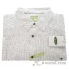 Picture of Bamboo Woven Button-Up T-Shirt - Navy-White Geometric by Cariloha for Men - 1 Pc T-Shirt (2XL)