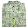 Picture of Bamboo Woven Button-Up Shirt - Ocean Green Foliage Print by Cariloha for Men - 1 Pc Shirt (S)