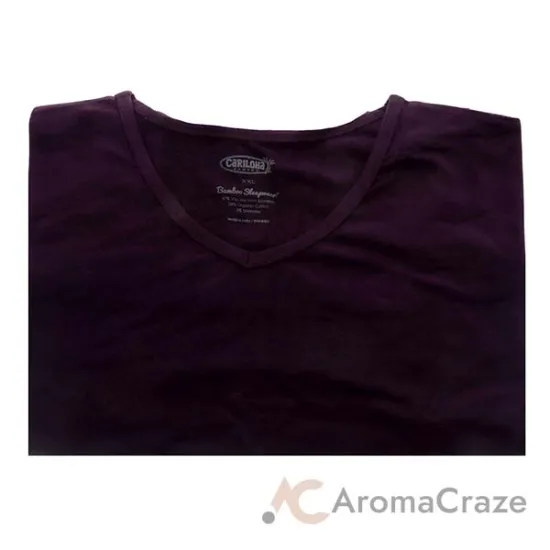 Picture of Bamboo Sleep Dolman V-Neck T-Shirt - Deep Violet by Cariloha for Women - 1 Pc T-Shirt (2XL)