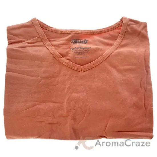 Picture of Bamboo Sleep Dolman V-Neck T-Shirt - Coral by Cariloha for Women - 1 Pc T-Shirt (L)