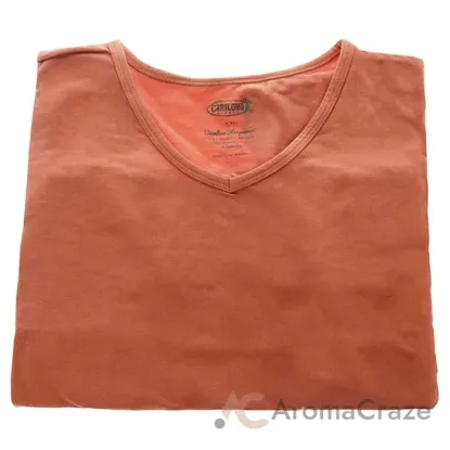 Picture of Bamboo Sleep Dolman V-Neck T-Shirt - Coral by Cariloha for Women - 1 Pc T-Shirt (2XL)
