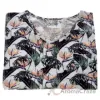 Picture of Bamboo Sleep V-Neck Shirt - Birds Of Paradise by Cariloha for Women - 1 Pc T-Shirt (M)
