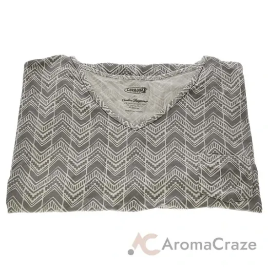 Picture of Bamboo Sleep V-Neck Shirt - Tribal Stripe by Cariloha for Women - 1 Pc T-Shirt (XL)