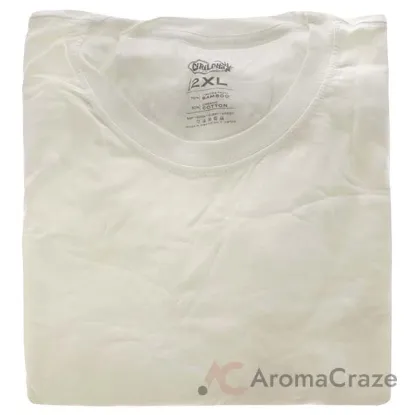 Picture of Bamboo Crew Tee - White by Cariloha for Men - 1 Pc T-Shirt (2XL)