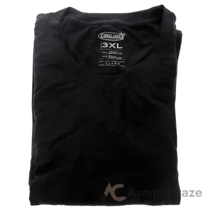 Picture of Bamboo Crew Tee - Black by Cariloha for Men - 1 Pc T-Shirt (3XL)