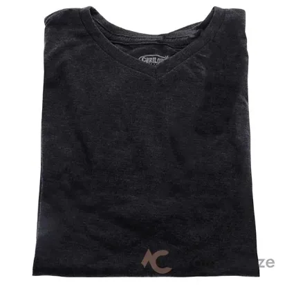 Picture of Bamboo V-Neck Tee T-Shirt - Charcoal Heather by Cariloha for Men - 1 Pc T-Shirt (S)