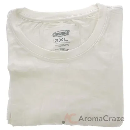 Picture of Bamboo Crew Tee - White by Cariloha for Women - 1 Pc T-Shirt (2XL)