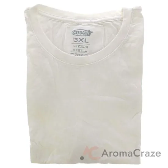 Picture of Bamboo Crew Tee - White by Cariloha for Women - 1 Pc T-Shirt (3XL)