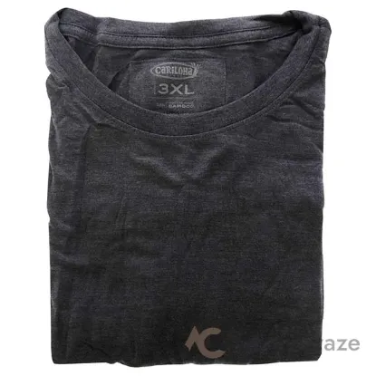 Picture of Bamboo Crew Tee - Navy Heather by Cariloha for Women - 1 Pc T-Shirt (3XL)