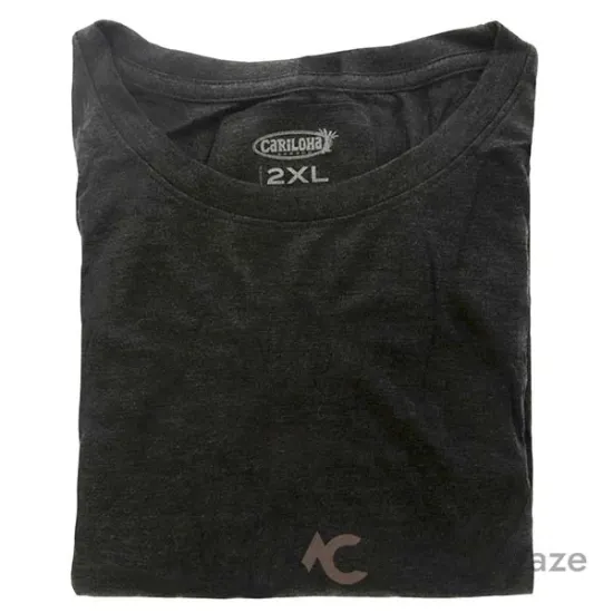 Picture of Bamboo Crew Tee - Charcoal Heather by Cariloha for Women - 1 Pc T-Shirt (2XL)