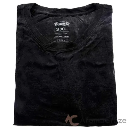 Picture of Bamboo Crew Tee - Charcoal Heather by Cariloha for Women - 1 Pc T-Shirt (3XL)