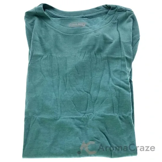 Picture of Bamboo Crew Tee - Tropical Teal Heather by Cariloha for Women - 1 Pc T-Shirt (XS)