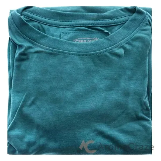Picture of Bamboo Crew Tee - Tropical Teal Heather by Cariloha for Women - 1 Pc T-Shirt (M)