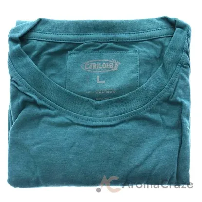 Picture of Bamboo Crew Tee - Tropical Teal Heather by Cariloha for Women - 1 Pc T-Shirt (L)