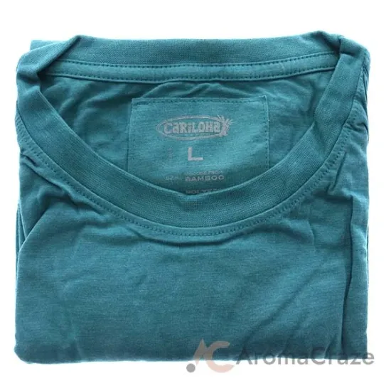 Picture of Bamboo Crew Tee - Tropical Teal Heather by Cariloha for Women - 1 Pc T-Shirt (L)
