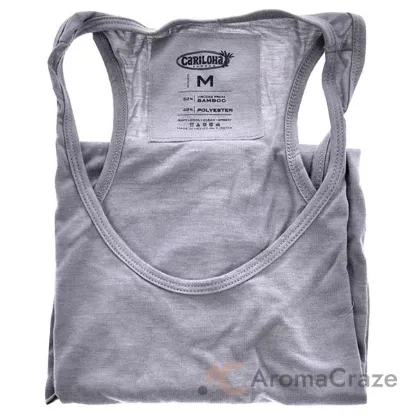 Picture of Bamboo Racer Tank - Heather Gray by Cariloha for Women - 1 Pc Tank Top (M)