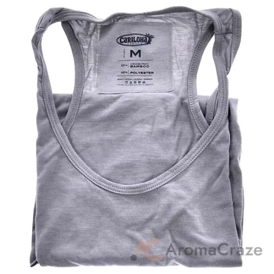 Picture of Bamboo Racer Tank - Heather Gray by Cariloha for Women - 1 Pc Tank Top (M)