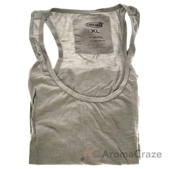 Picture of Bamboo Racer Tank - Heather Gray by Cariloha for Women - 1 Pc Tank Top (XL)